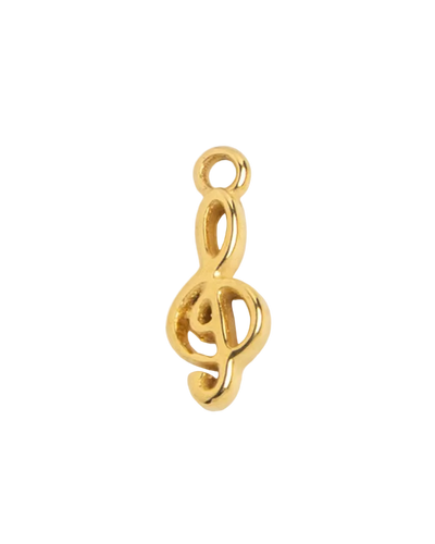 Gold Music Note Charm