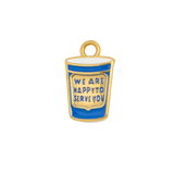 We Are Happy To Serve You Cup Charm