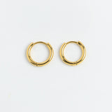 Classic Gold Huggie Hoop Earrings, product photo