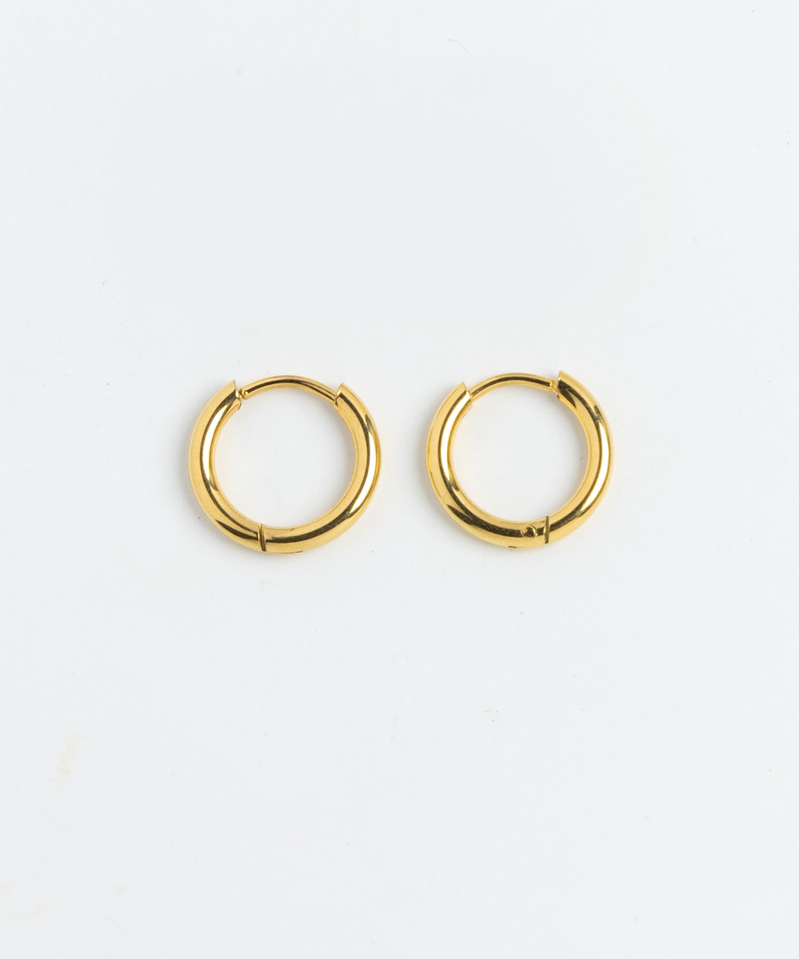 Classic Gold Huggie Hoop Earrings, product photo