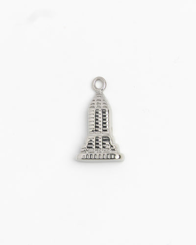 Empire State Building Charm, Silver