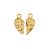 Gold Right & Left Best Friends Charm