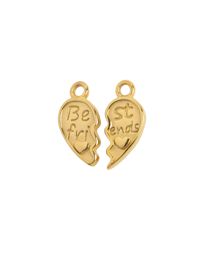 Gold Right & Left Best Friends Charm