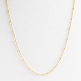 Gold Satellite Chain Necklace