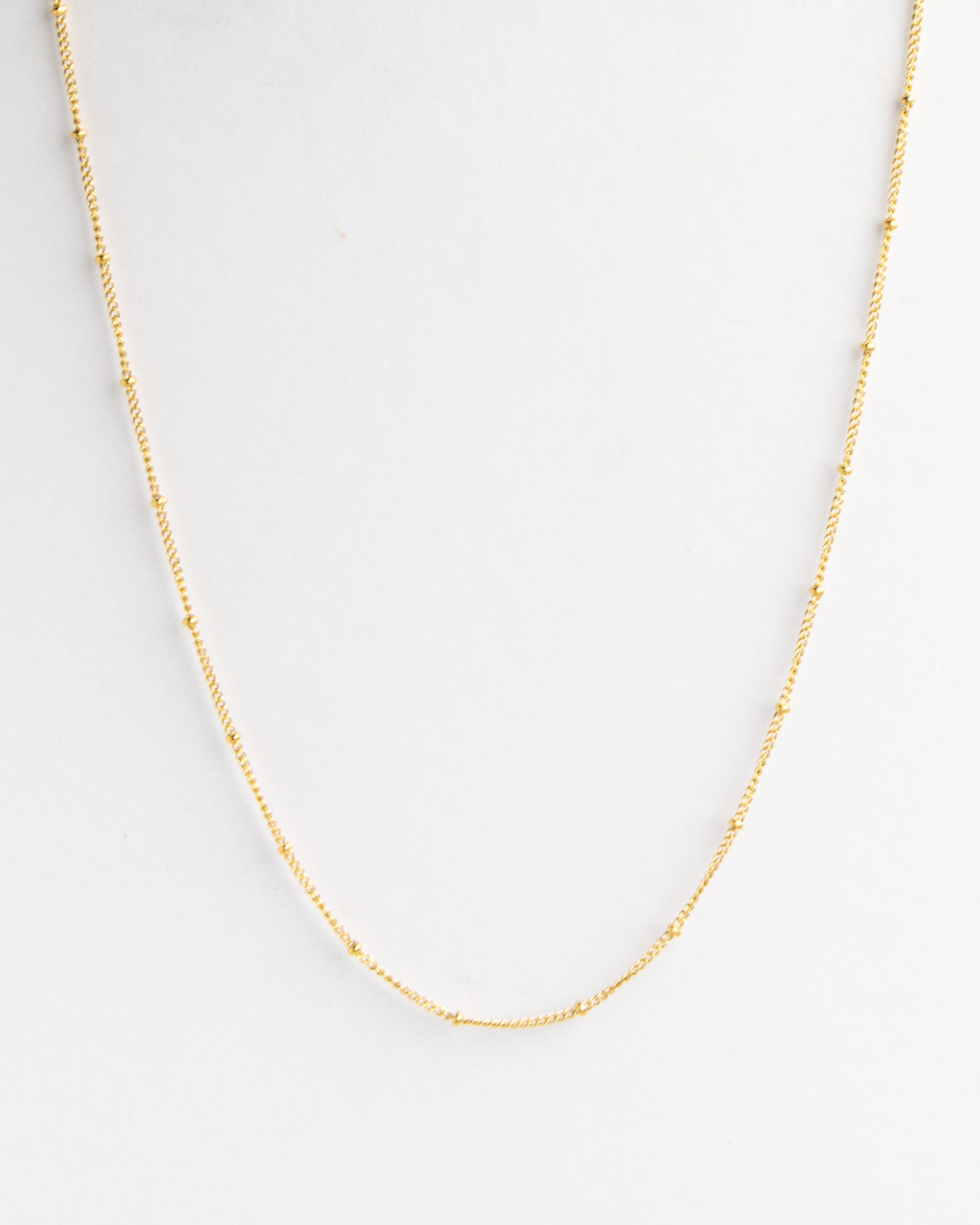 Gold Satellite Chain Necklace