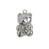 Silver Teddy Charm