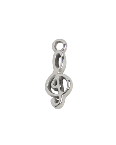 Silver Music Note Charm