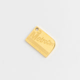 Gold NYC MetroCard charm