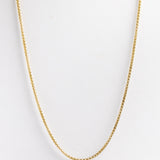 Gold Box Chain Necklace