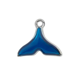 Silver Whale Tail Charm