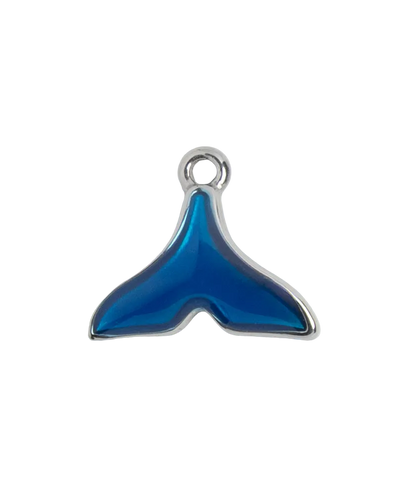 Silver Whale Tail Charm