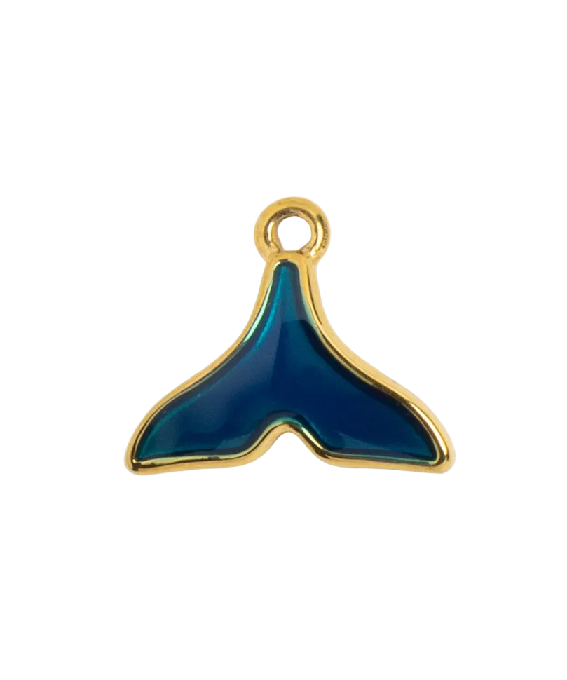 Gold Whale Tail Charm