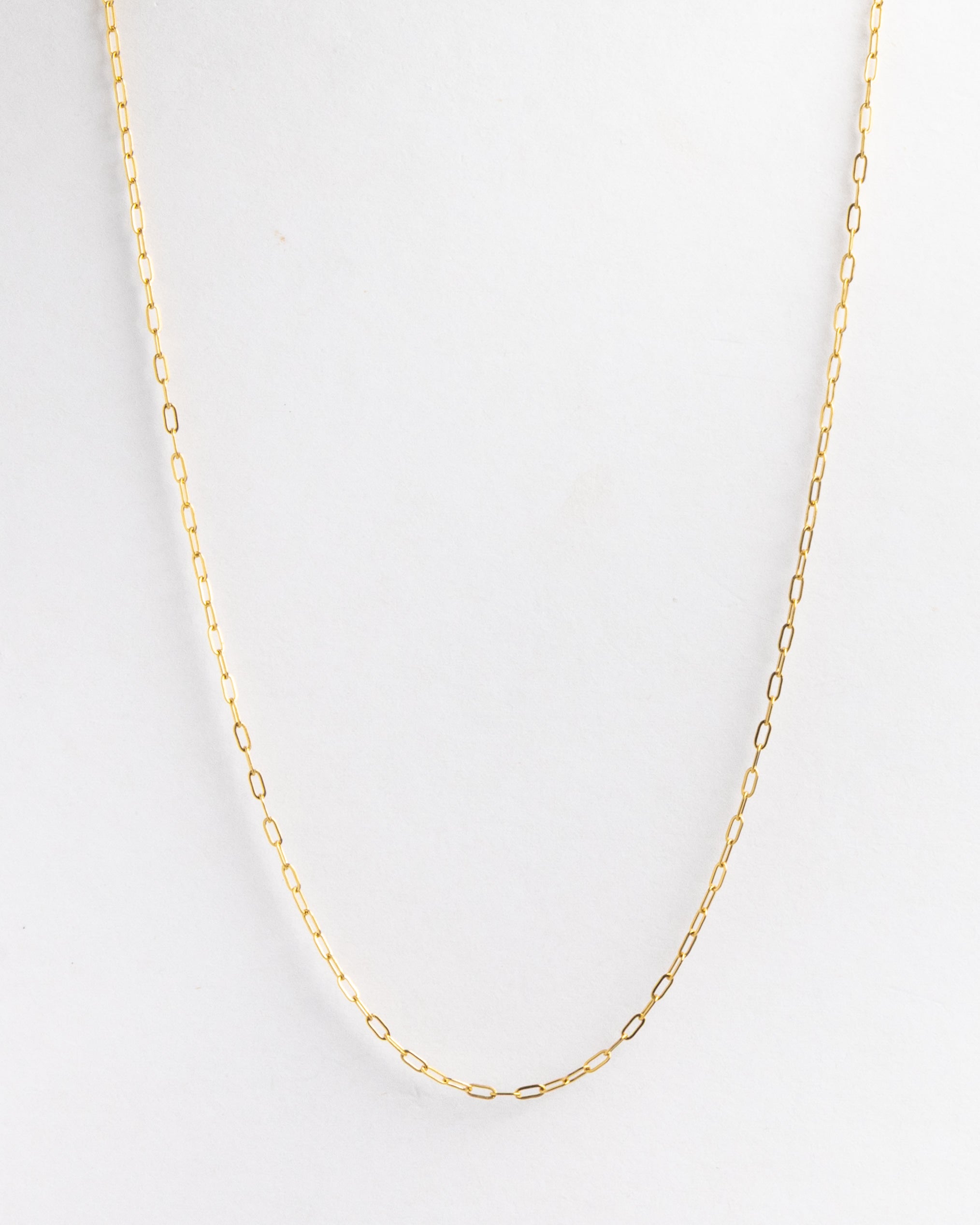 Gold Paperclip Chain Necklace