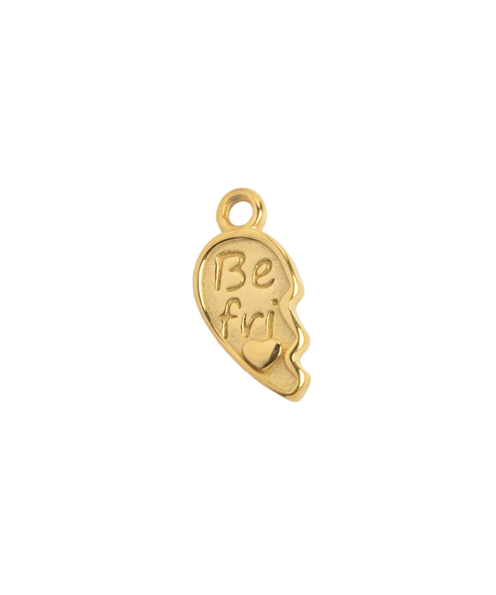 Gold Left Best Friends Charm