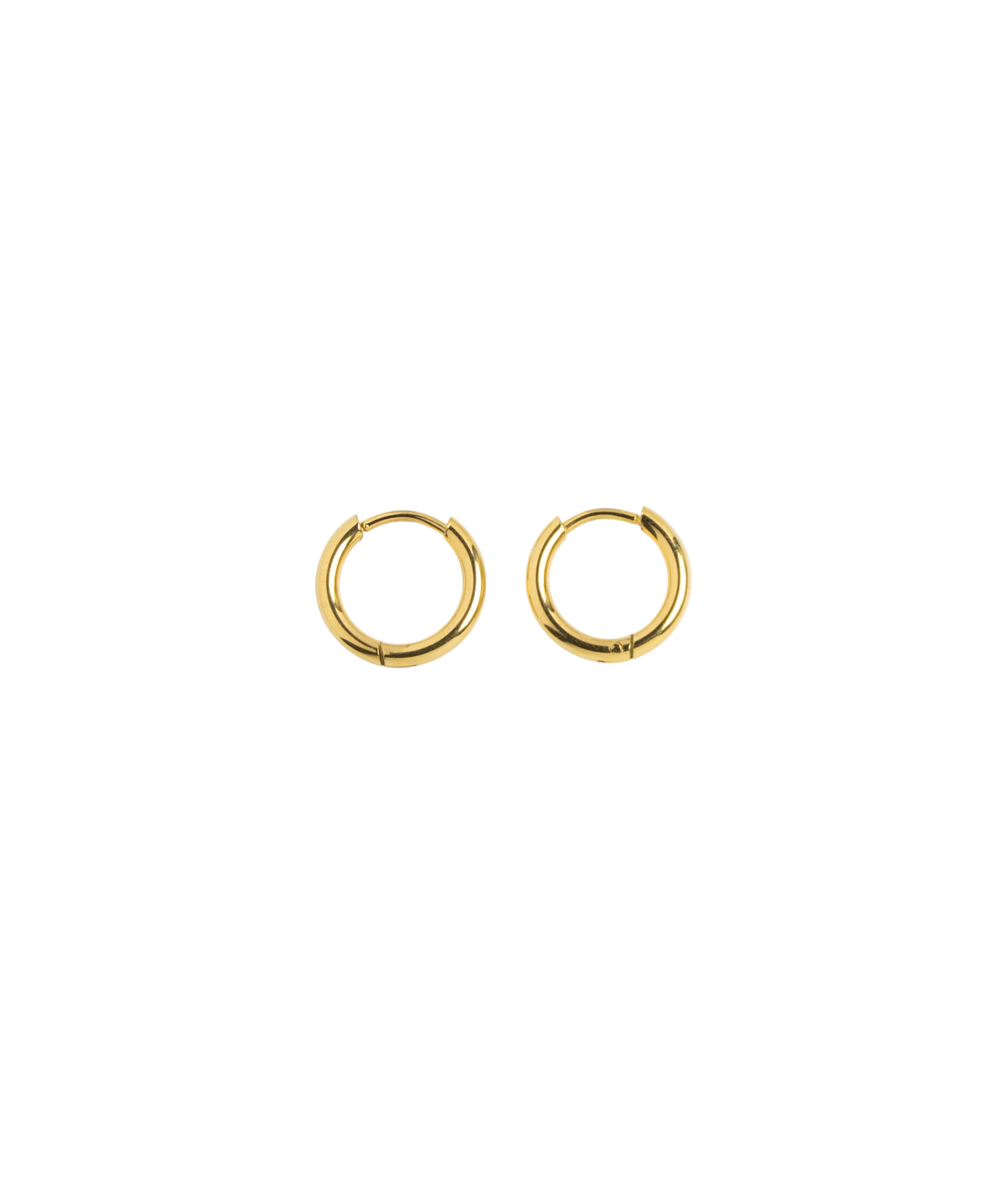 Classic Gold Huggie Hoop Earrings