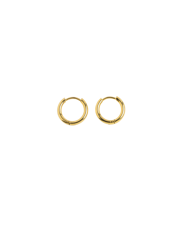 Classic Gold Huggie Hoop Earrings