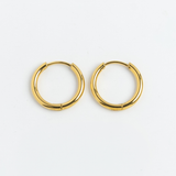 Chunky Gold Huggie Hoop Earrings