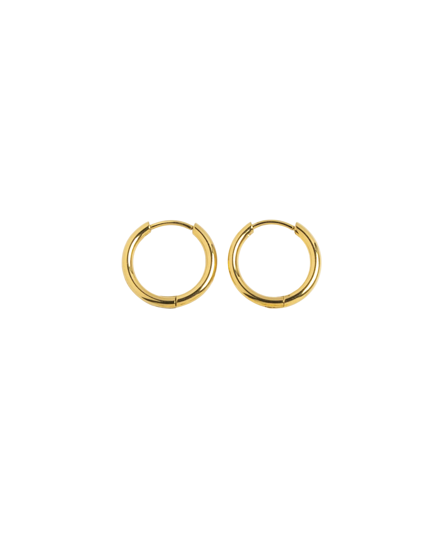 Chunky Gold Huggie Hoop Earrings