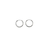 Classic Silver Huggie Hoop Earrings