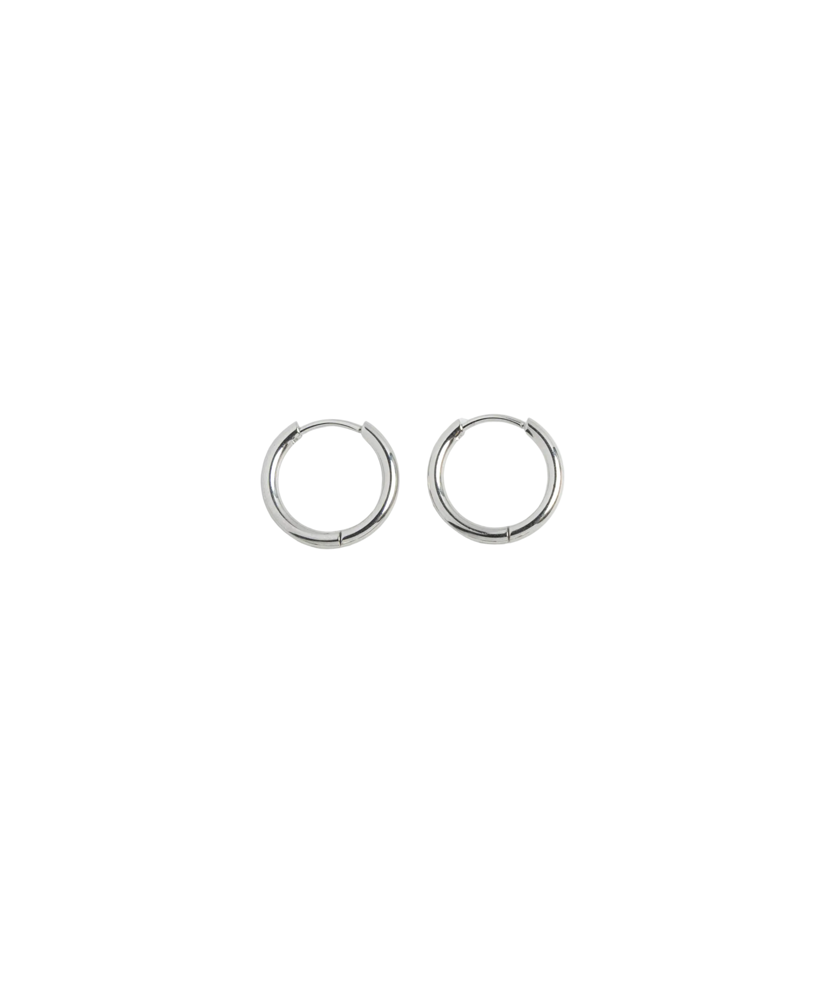 Classic Silver Huggie Hoop Earrings