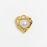 Gold Charm Mum Heart