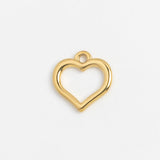 Gold Charm Open Heart