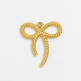 Gold Charm Rope Bow