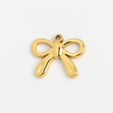 Gold Charm Bow Outline