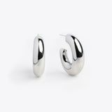 Irina Hoop Earrings - Hollow J Shape Earrings