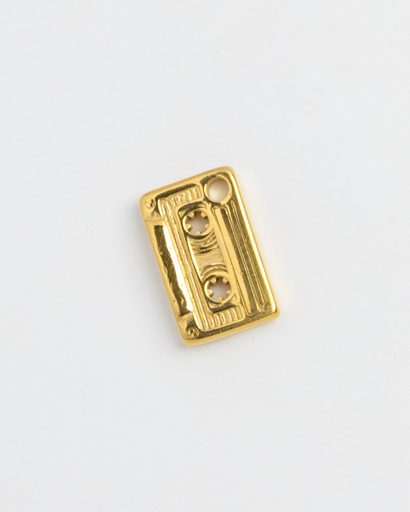 Gold Charm Cassette Tape
