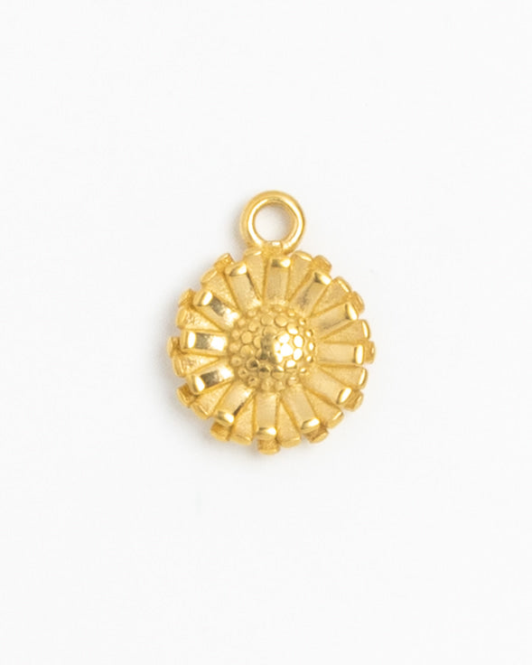 Gold Charm Sunflower Medallion