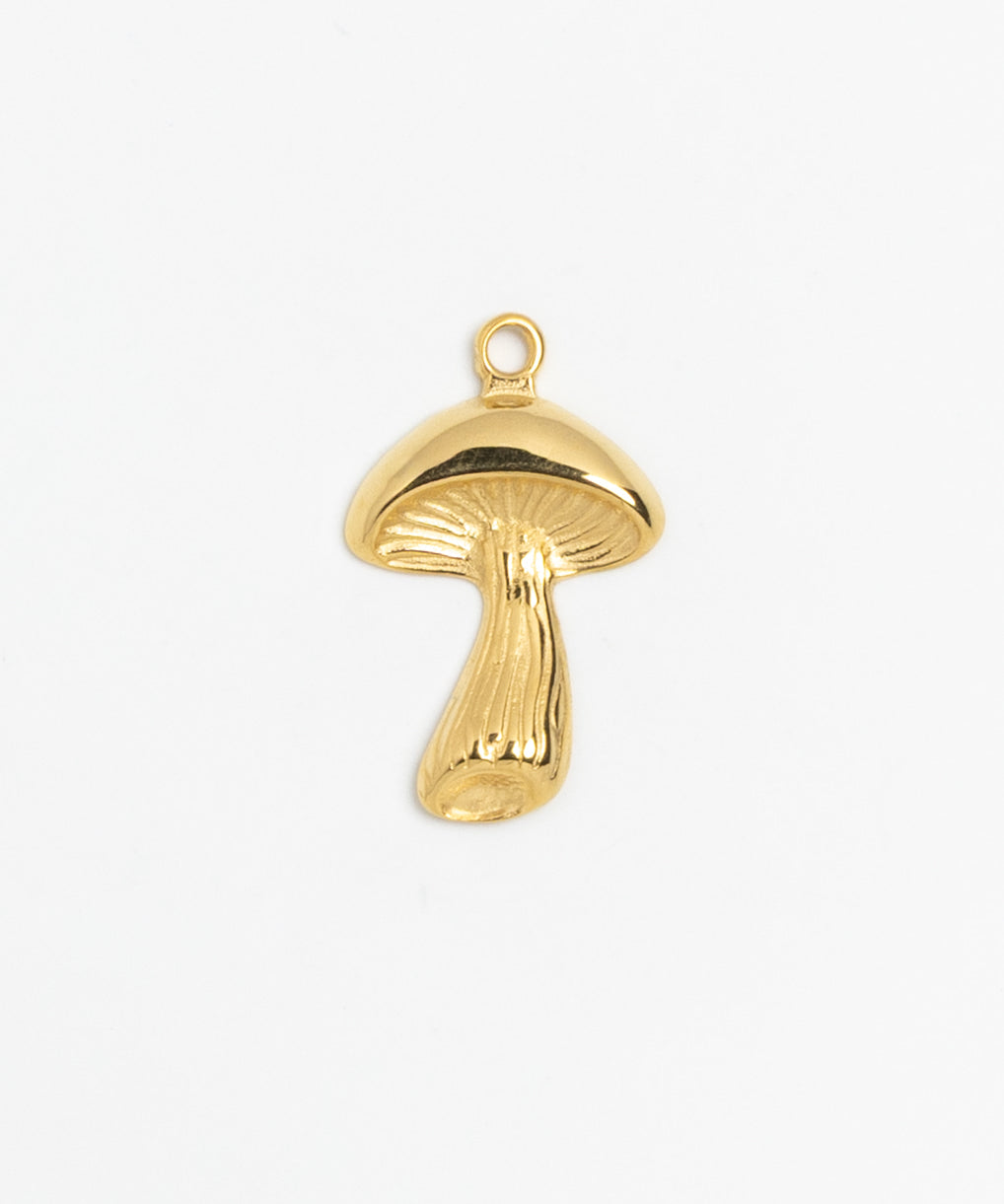 Gold Charm Crystal Mushroom
