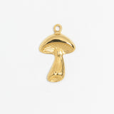 Gold Charm Crystal Mushroom