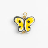 Gold Charm Yellow Butterfly