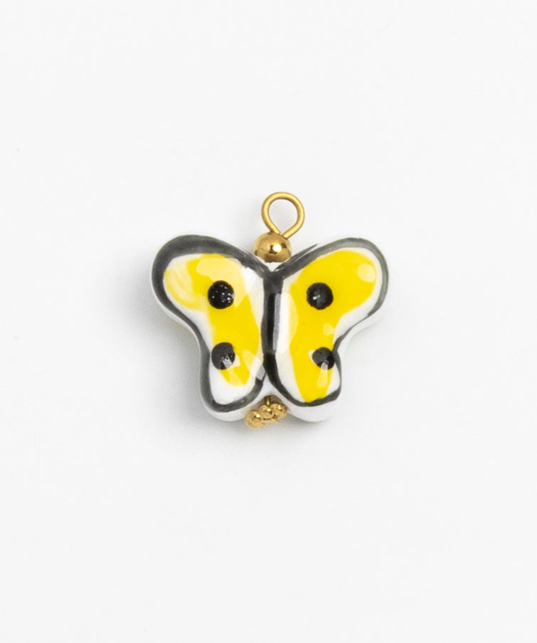 Gold Charm Yellow Butterfly