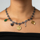 Lucky Traveler Silver Charm Necklace