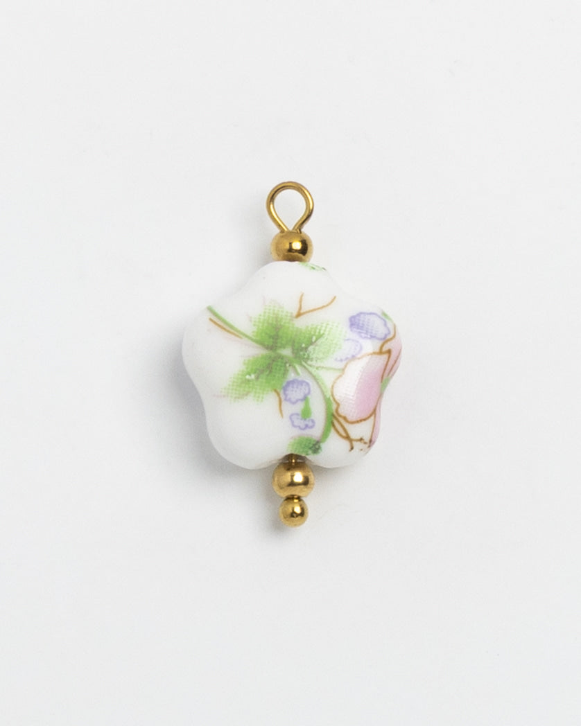 Porcelain Flower Bead