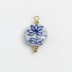 Porcelain Round Blue Bead