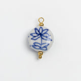 Porcelain Round Blue Bead