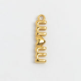 Gold Charm Mum Heart