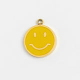 Gold Charm Smiley Face