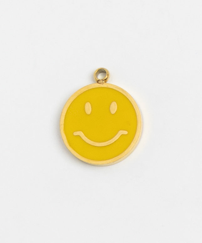 Gold Charm Smiley Face