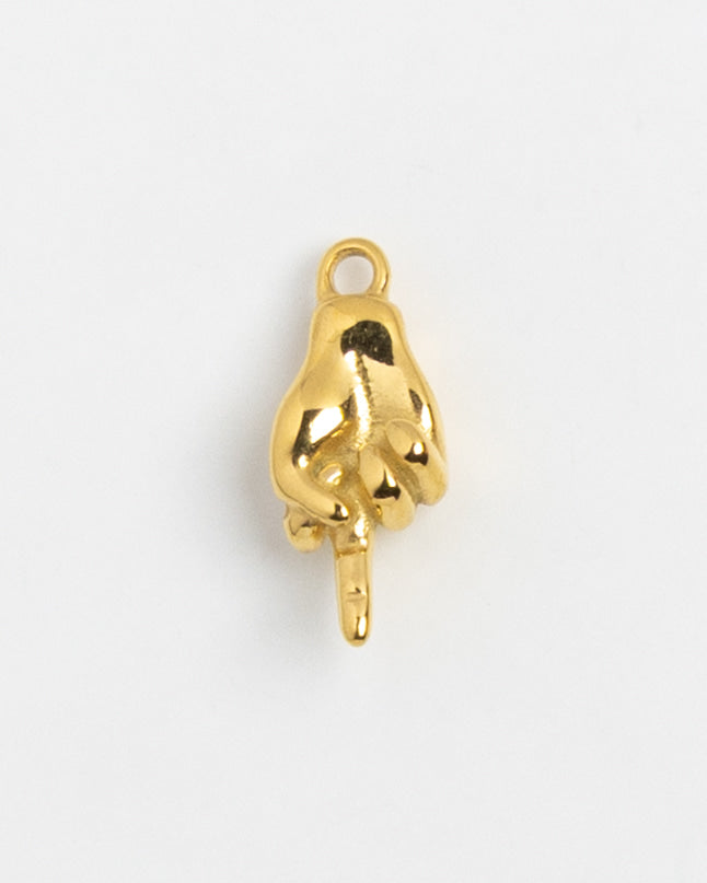 Gold Charm Shaka Hand