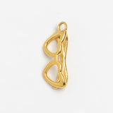 Gold Charm Cat Eye Glasses