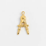 Gold Charm Drawing Compass