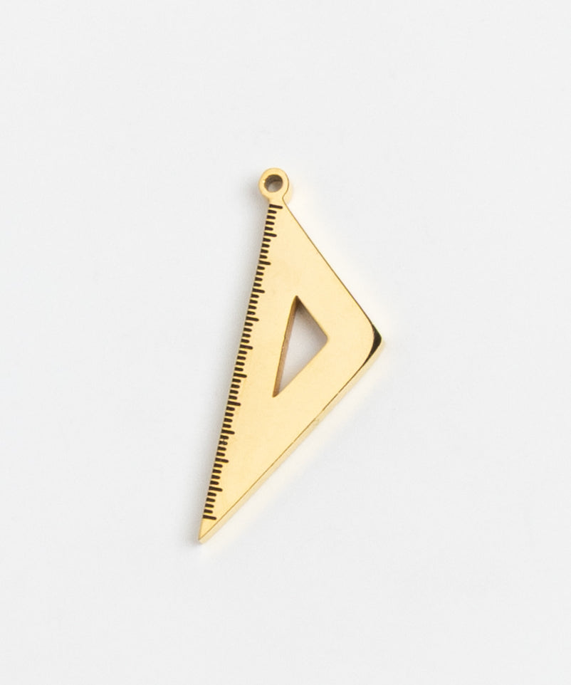 Gold Charm Triangle Ruler