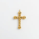 Gold Charm Beaded Cross