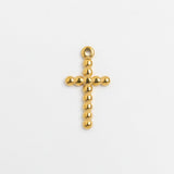 Gold Charm Beaded Cross II