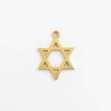 Gold Charm Star of David