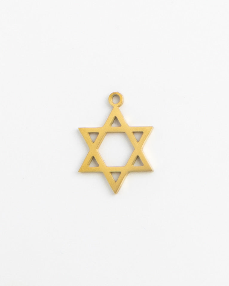 Gold Charm Star of David